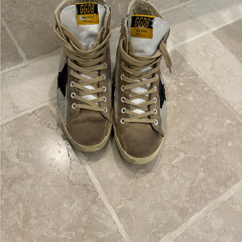 Vintage Golden Goose high top sneakers with fleece inside